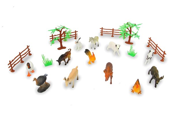 Figures Jamara Set of farm animals 20 pcs Features/technology