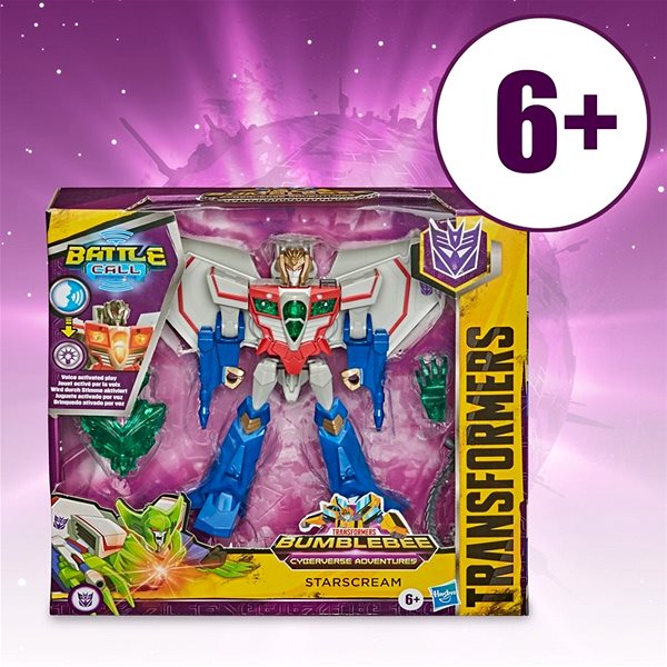 Figure Tranformers Cyberverse Trooper class 6-8 Steps of Starscream Transformation Features/technology