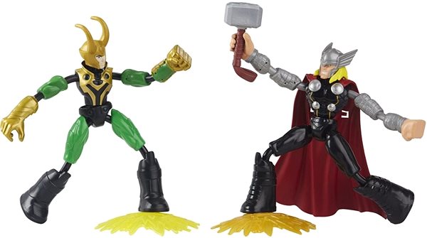 Figures Avengers Bend and Flex Thor VS Loki Screen