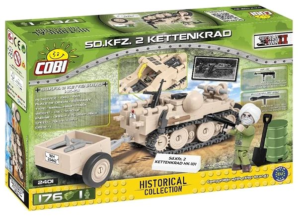 Bausatz Cobi Modellbausatz SdKfz 2 Kettenkrad Verpackung/Box