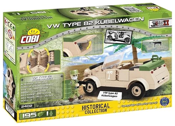 Stavebnica Cobi VW typ 82 Kubelwagen Obal/škatuľka