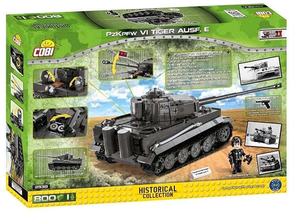 Bausatz Cobi Modellbausatz Panzer VI Tiger Ausf. E Verpackung/Box
