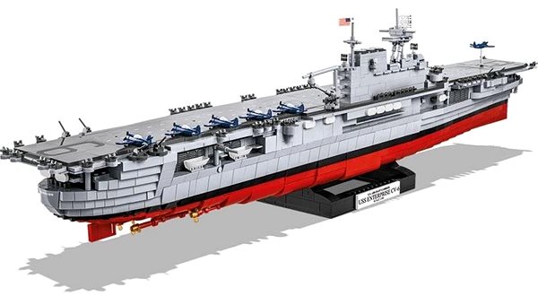 Építőjáték Cobi USS Enterprise CV-6 Oldalnézet