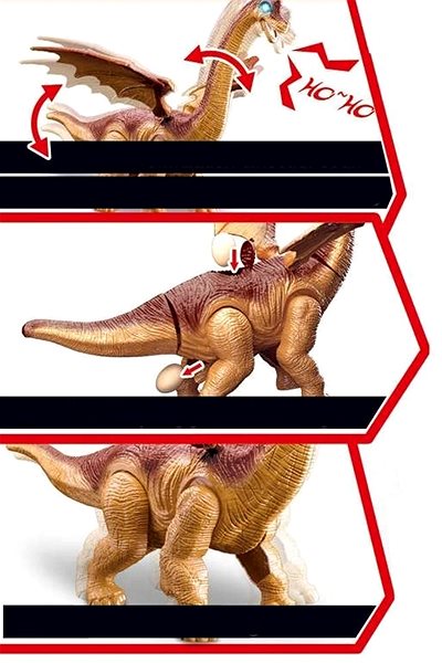 Figure Rappa Walking Dinosaur with Sound and Light Features/technology