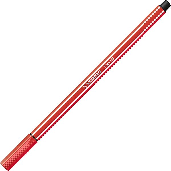 Filzstifte STABILO Pen 68 in der Pappschachtel - 18 Farben Seitlicher Anblick