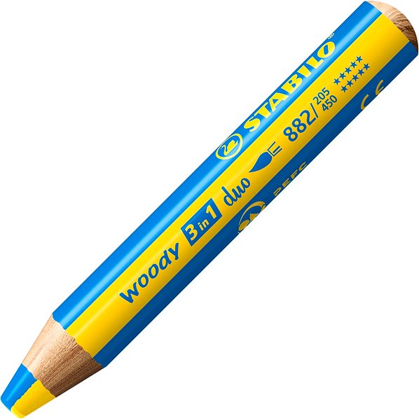 Színes ceruza STABILO woody 3 az 1-ben duo 5 db tok hegyezővel ...
