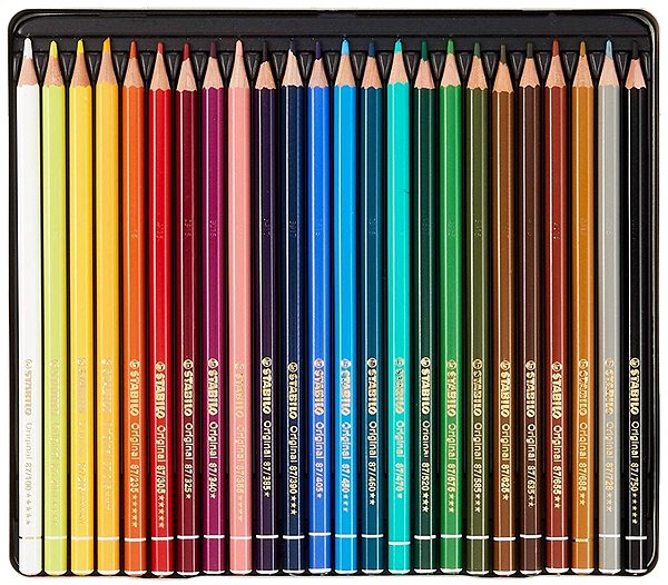 Színes ceruza STABILO Original 24 db fém tok Képernyő