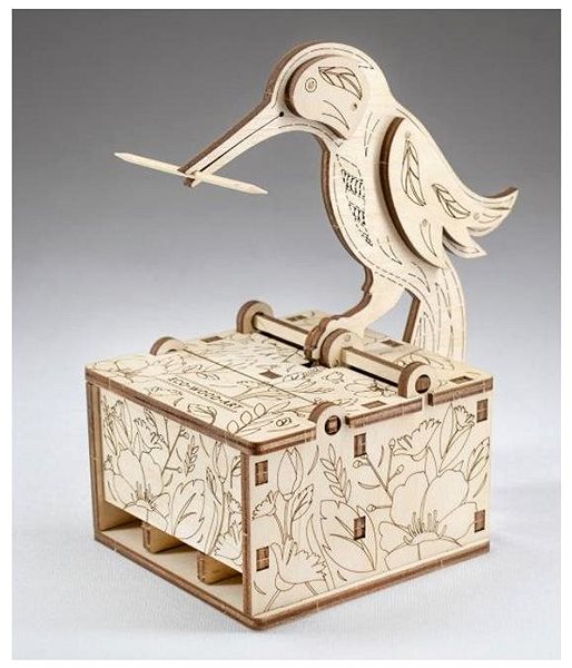 3D Puzzle Ewa Eco-Wood-Art Toothpick Bird Screen