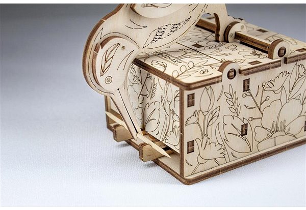 3D Puzzle Ewa Eco-Wood-Art Toothpick Bird Features/technology