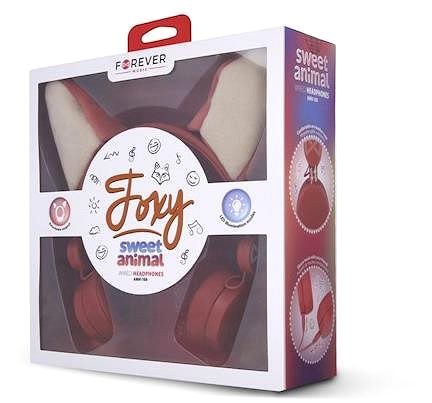 Headphones Wired Headphones Forever AMH-100 Foxy 3.5mm Mini Jack with Magnetic Elements Orange Packaging/box