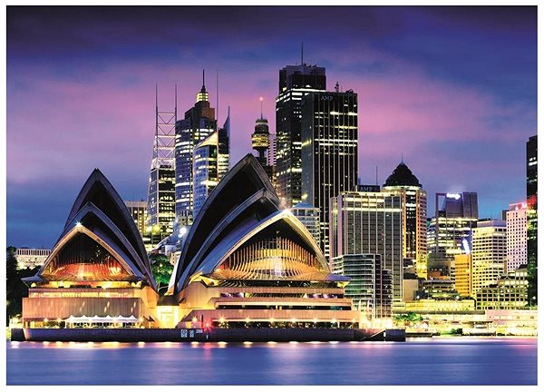 Puzzle Dino Sydney-i Operaház 1000 neon puzzle ...