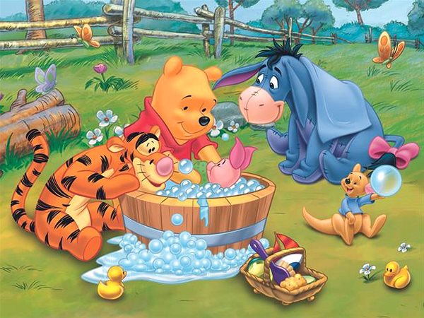 Puzzle Trefl Puzzle Winnie the Pooh Das Schweinchen badet 30 Teile ...