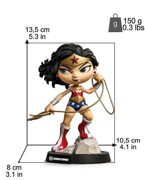 Figúrka Wonder Woman – Comics series Technický nákres