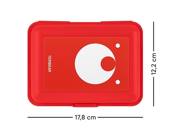 Lunchbox BAAGL Teribear Knabberkasten Technische Zeichnung