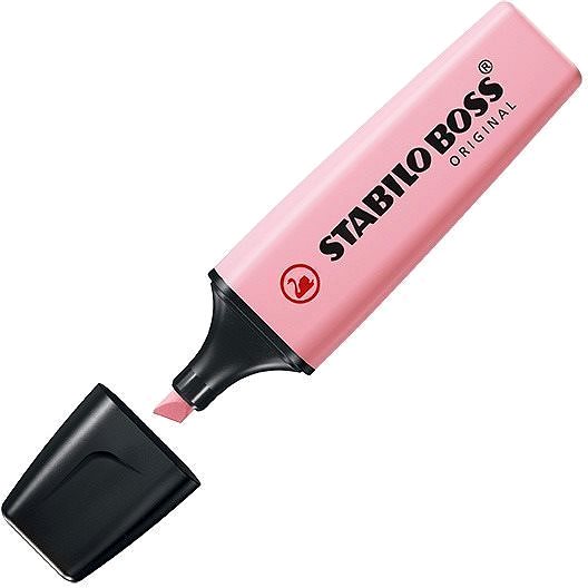 Zvýrazňovač STABILO BOSS ORIGINAL pastelový ružový Vlastnosti/technológia