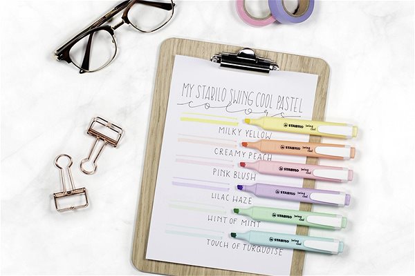 Textmarker STABILO Swing Cool Pastel - Pudriges Gelb Lifestyle