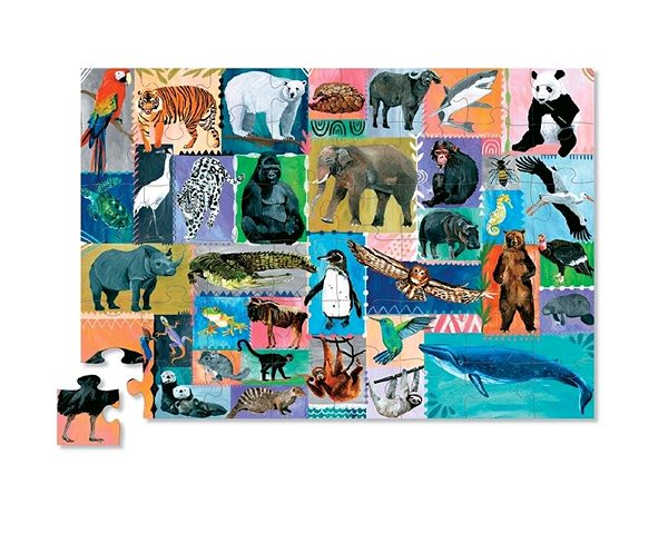 Puzzle Puzzle és memóriajáték - Veszélyeztetett fajok (48 db) ...