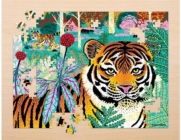 Puzzle Puzzle - Szibériai tigris - Veszélyeztetett fajok (300 db) ...