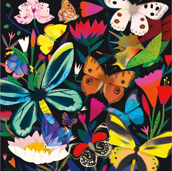Puzzle Svietiace puzzle – Motýle (500 ks) ...