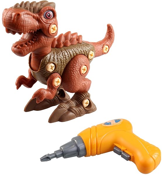 Building Set Dinosaur Friction Type, Battery Operated, 20cm Brown Features/technology