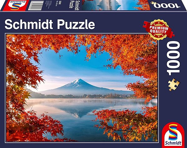 Puzzle Puzzle Podzimní pohled na horu Fuji 1000 dílků ...