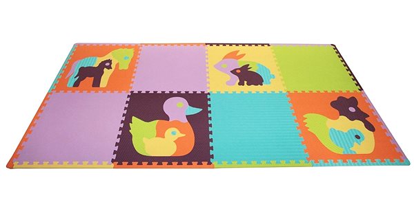 Pěnové puzzle Pěnové puzzle Zvířata SX (60x60) s okraji ...