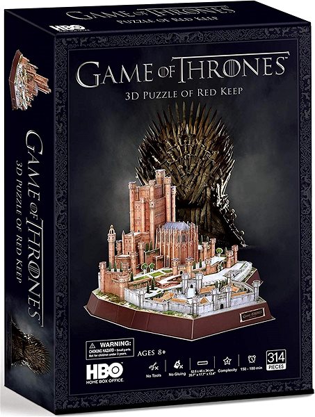 3D Puzzle 3D Puzzle Game of Thrones: Red Keep 314 pieces ...