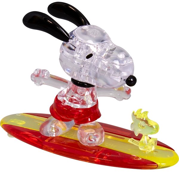 3D Puzzle 3D Crystal Puzzle Surfer Snoopy 41 pieces Screen