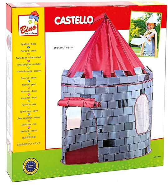 Detský stan Bino Stan – hrad Obal/škatuľka