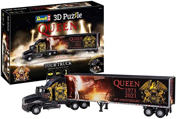 3D puzzle 3D Puzzle Revell 00230 – QUEEN Tour Truck – 50th Anniversary Screen
