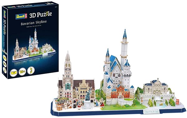 3D puzzle 3D Puzzle Revell 00143 – Bavarian Skyline Screen