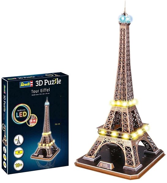 3D Puzzle 3D Puzzle Revell 00150 - Tour Eiffel (LED Edition) Screen