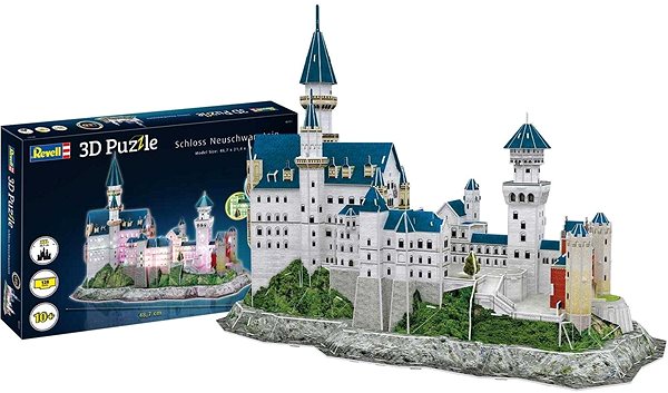 3D Puzzle 3D Puzzle Revell 00151 - Neuschwanstein Castle (LED Edition) Screen
