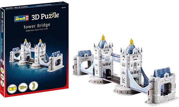 3D Puzzle 3D Puzzle Revell 00116 - Tower Bridge Package content