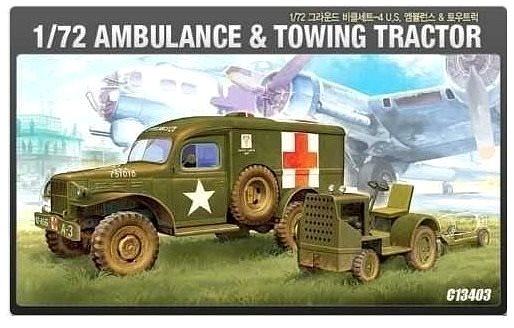 Plastikový model Model Kit military 13403 - US AMBULANCE & TRACTOR ...
