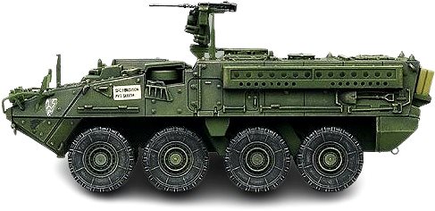 Model Kit military 13411 - M1126 STRYKER plastic model.