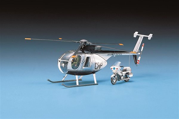 Plastikový model Model Kit vrtulník 12249 - HUGHES 500D POLICE HELICOPTER ...