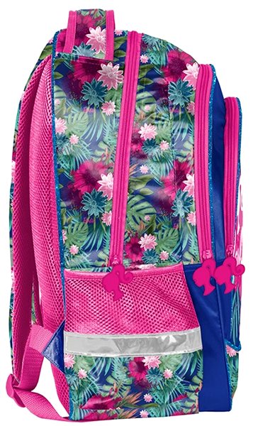 School Backpack School Backpack Barbie Flowers Lateral view