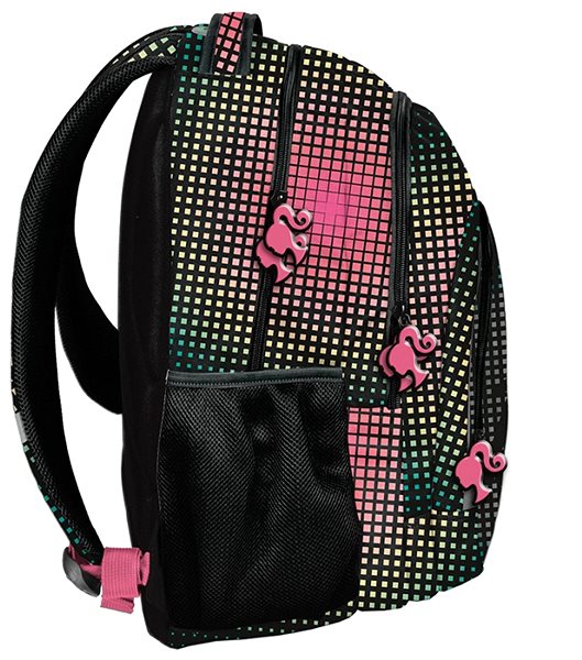 School Backpack School Backpack Barbie Graphic Pattern Lateral view