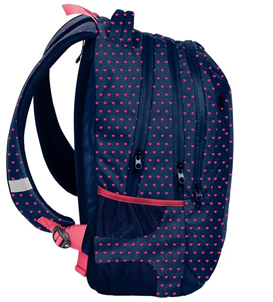 School Backpack School Backpack Blue Dots Lateral view