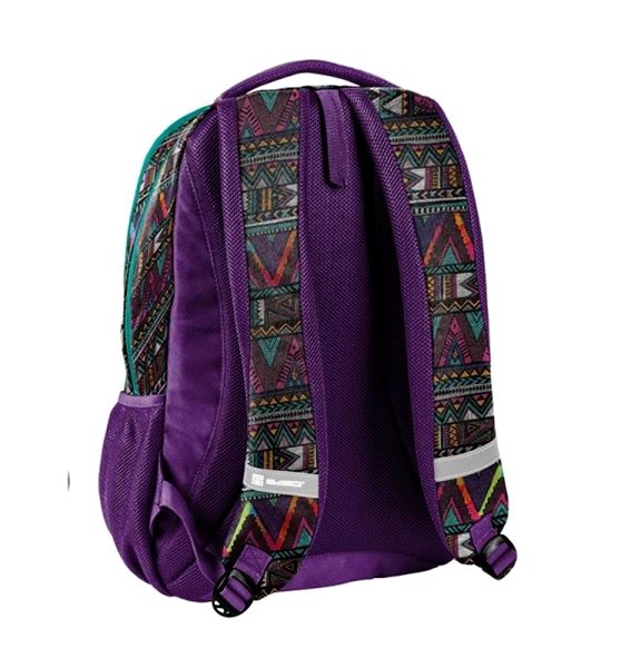 School Backpack School Backpack Purple Indi Back page