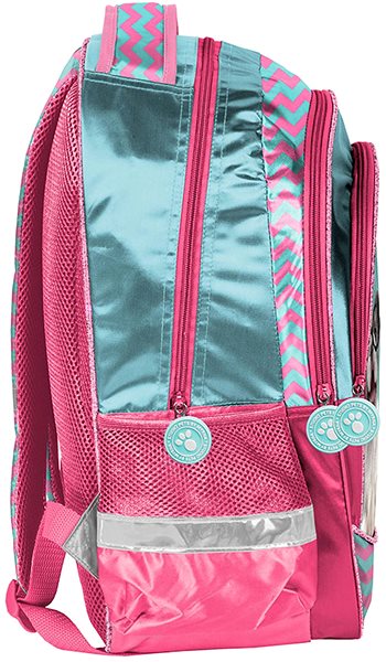 School Backpack School Backpack Happy Friends Blue Lateral view
