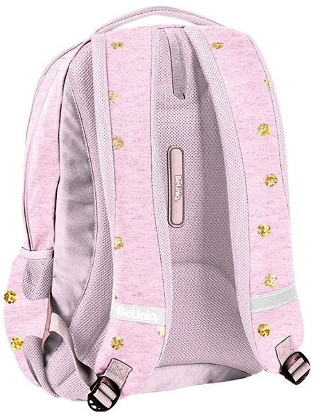 School Backpack School Backpack Gold Dots Back page