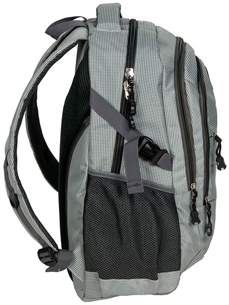School Backpack School Backpack Classic Grey Lateral view