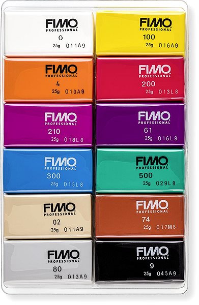 Knete FIMO Profi-Set mit 12 Farben 25 g BASIC ...