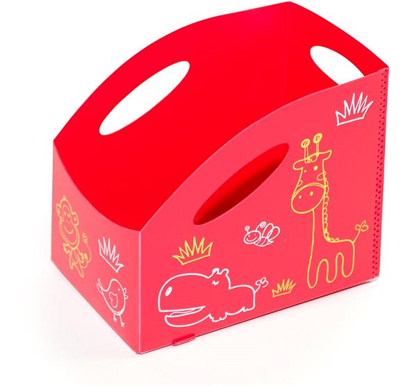 Úložný box PRIMOBAL Sada detských úložných boxov, červené, 3 ks, s veľkosťou S + M + L ...