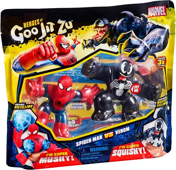 Figures GOO JIT ZU MARVEL Venom vs. Spider-man 12cm Screen