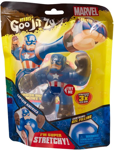 Figure GOO JIT ZU Figure MARVEL HERO Captain America 12cm Packaging/box