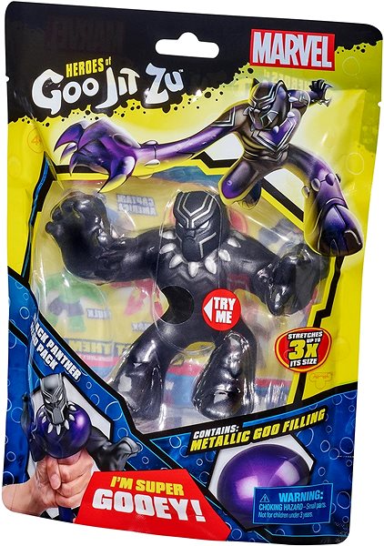 Figure GOO JIT ZU MARVEL HERO Black Panther 12cm Packaging/box