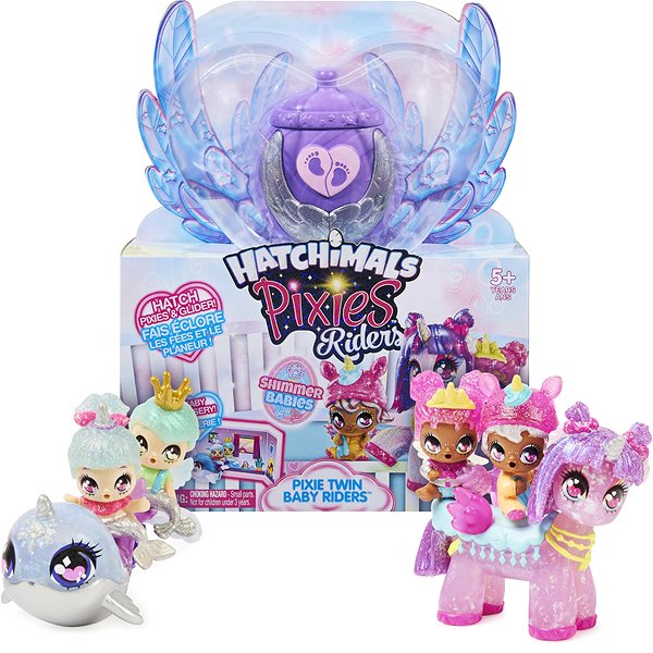 Figures Hatchimals Pixie Riders and Narval Figure Screen